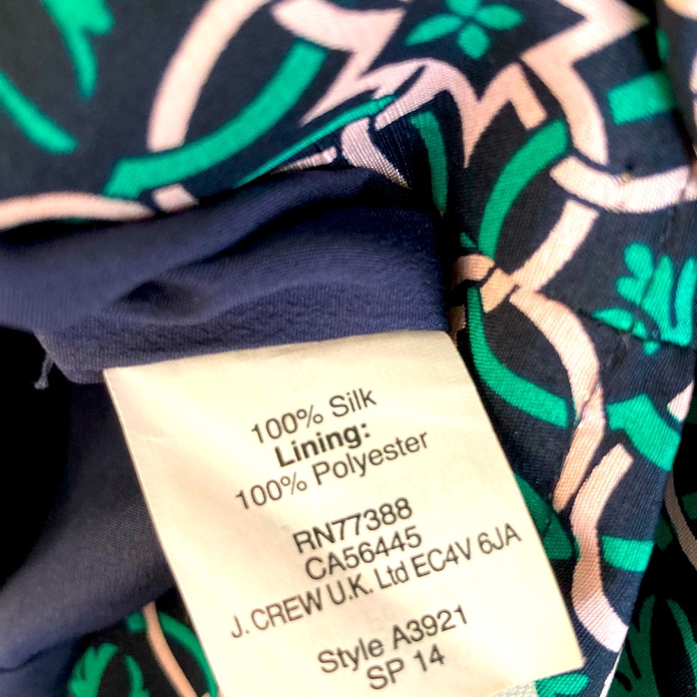 NWOT J. Crew Silk Swoop Dress - Picture 6 of 7